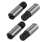 sourcing map 4pcs M6 Fil externe 20mm acier carbone Long dur fendue goupille conique