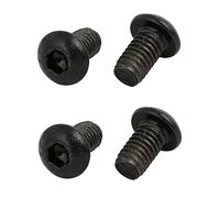 sourcing map 4pcs M6x10mm Vis Filetage à Gauche Vis Mandrin Perceuse Vis Blocage Boulon à tête à six pans Classe 10.9