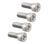 sourcing map 4pcs M8x20mm Vis Filetage À Gauche à Six Pans Creux Boulon en 304 Acier Inoxydable