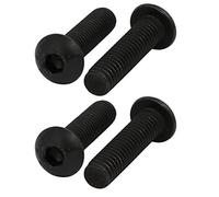 sourcing map 4pcs M8x30mm Boulon Filetage à Gauche Vis Pas à Gauche à Tête Bombée Classe 10.9