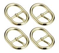 sourcing map 4Pcs Métal Roulette Boucle Doré