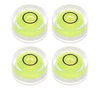 sourcing map 4pcs Niveau Bulle Rond 12x6mm Mini Circulaire Bullseye pour Nivellement Caméra Trépied Télescope Atelier Tourne-Disque Cadre Photos, Citron Vert