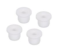 sourcing map 4Pcs Passe-Câble T-Forme Diamètre Installation 13mm, ID 8mm, Hauteur de 12mm Passe Fil Rondelle Caoutchouc Bouchons de Trous Flexibles pour Orifices de Câbles, Blanc