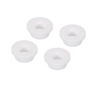 sourcing map 4Pcs Passe-Câble T-Forme Diamètre Installation 27mm, ID 17mm, Hauteur de 13.5mm Passe Fil Rondelle Caoutchouc Bouchons de Trous Flexibles pour Orifices de Câbles, Blanc