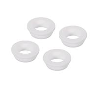 sourcing map 4Pcs Passe-Câble T-Forme Diamètre Installation 41.3mm, ID 30mm, Hauteur de 16mm Passe Fil Rondelle Caoutchouc Bouchons de Trous Flexibles pour Orifices de Câbles, Blanc