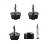 sourcing map 4pcs Patin Pied Chaise Meuble Caoutchouc Tampon Pare-choc Embout Jambe Protection Vis D16x13xH10mm