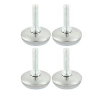 sourcing map 4pcs Pieds de Nivellement Meuble Réglable Pied Réglable Patin de meuble Jambe Pied de Table Chaise Base Protection Plancher Vis réglable glissant M6 x 18 mm