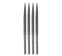 sourcing map 4pcs Pneumatique Triangle Fichiers Ensemble 5mm x 80mm Trempé Roulement Acier Grossier Coupe Dents Main Outils pour Métal Bois Affûtage
