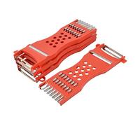 sourcing map 4pcs Râpe A Légume Cadre plastique Rouge, Ton Argent