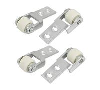 sourcing map 4pcs roue de guidage 15mm de diamètre porte coulissante