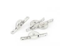 sourcing map 4pcs Roulement billes roue diamètre 17 mm poulie coulissante porte fenêtre galets guidage
