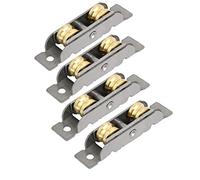 sourcing map 4pcs roulette porte coulissante verre Poulie de fenetre Double Roue 12mmx8mm