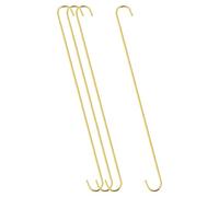 sourcing map 4Pcs S Suspendu crochet 500mm Extra Long Acier Doré