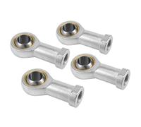 sourcing map 4pcs SI5T/K Palier à Roulement 5 mm Embout à Rotule roulement d'extrémité de tige économie auto-lubrifiant femelle droite