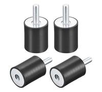 sourcing map 4pcs Silent Bloc M8 Mâle/Femelle Support Caoutchouc Amortisseur Vibration Isolateur Choc Absorbeur D30mmxH40mm