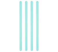 sourcing map 4pcs Silicone Remuer barres 5,5" Réutilisable Agitation Tiges pour Mélange Époxy Résine Liquide Peinture Arts Bricolage Artisanat, Clair Bleu