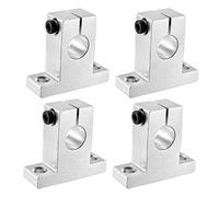 sourcing map 4Pcs SK12 Linéaire movement Rail Tige serrage fixation Guide support pour 12mm Dia arbre