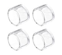 sourcing map 4Pcs Tuyau Terminal Capuchon Raccord, 32mm/1.26" Transparent Acrylique Tuyau Bouchon Adaptateur Tuyau Raccords pour Aquariums Eau Réservoir Poissons