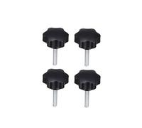 sourcing map- 4pcs Vis Serrage 48mm Dia Bouton Hexagonal Prune Poignées M8×50mm Filetage