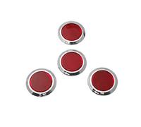 sourcing map 4Pcs Voiture Rond Rouge Set réflecteur (HL-3003)