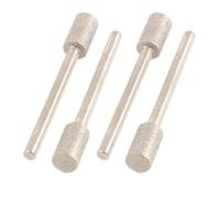 sourcing map 4x 6mm culasse monté diamant meulage Points 45mm Embout long