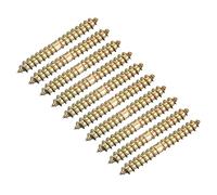 sourcing map 4x30mm Vis Double Filetage Boulon Cintre 24pcs Double Terminal
