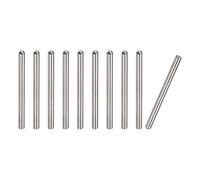sourcing map 4x50mm Goujons Goupilles, 10pcs 304 Inox Acier Rond Tête Plat Chanfreiné Terminal Cheville Broche Bois Superposé Lit Étagère Chevilles Support Étagères Attacher Éléments