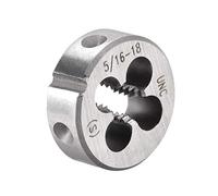 sourcing map 5/16"-18 UNC Filière Filetage Droite Main Rond Machine Alliage Acier