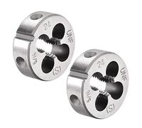 sourcing map 5/16"-24 UNF Filière Filetage Droite Main Rond Machine Alliage Acier 2Pcs