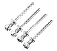 sourcing map 5/16 Pouce Diamètre X 2,4 Pouce Longueur Train Atterrissage Acier Axe Arbre Essieu Moteur avec Écrous pour RC Avion 4Pcs