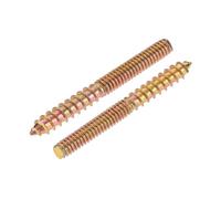 sourcing map 5/32-32 x 1-1/2" Vis Double Filetage Boulon Double Tête Goupille pour Bois Meubles 20Pcs