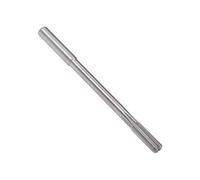 sourcing map 5,3mm Fraise Alésoir HSS Cobalt M35 Tour Machine Alésoir D4 6 Droit Cannelures Rond Tige Fraisage Outil Coupe pour Inoxidable Acier Alliage Cuivre Métal