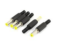 sourcing map 5.5 x 2.5mm DC Mâle Connecteur Alimentation Fourniture Terminaux sans Soudure Adaptateur Bricolage DC Connecteurs Rechange 5Pcs