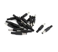 sourcing map 5.5x2.5mm DC Mâle Connecteur Jack Souder Adaptateur Bricolage DC Connecteurs Rechange 19Pcs