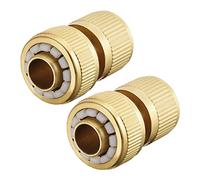 sourcing map 5/8" Laiton Connect Rapides Adaptats Tuyau Eau Robinet Raccords 2Pcs