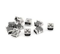 sourcing map 10Pcs 5-Broche Type B SMT Surface Mounted Devices Mini USB Femelle Prise Jack Connecteur