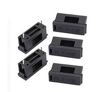 sourcing map 5 pc 6A 2 Borne BLX-A Nylon Support pour PCB Montage Carte 5x20mm fusible Tube Verre