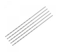 sourcing map 5 Pcs 0.9mm Mini Micro Forets Hélicoïdaux Haute Vitesse Acier Droit Tige Extra Long Perceuse Pointe 60mm pour Aluminium Alliage