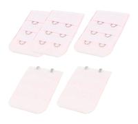 sourcing map 5 pcs 2 boucle 3 rangées d'extension de sangle de soutien-gorge pour sous-vêtements pour dame rose taille unique