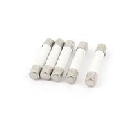sourcing map- 5 Pcs AC 250V 20A Coup Lent Cylindrique Céramique Tube Fusibles 6.35 x32 mm