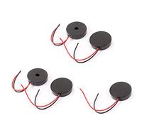 sourcing map 5 Pcs DC 2-28V 80dB Son électronique avertisseur sonore Alarme Noir 22 x 4.5mm