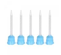 sourcing map 5 Pcs Époxy Tubes Mélangeur statique, 3,03 pouces Plastique Résine Mélange Buse Bouton Boucle pour AB Colle Adhésif Pistolet Applicateur 50ml Cartouches, Blanc, Bleu