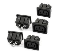 sourcing map 5 Pcs IEC 320 C13 Panneau Sortie Connecteur de Prise électrique AC 250 V 10 A