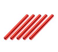sourcing map 5 Pcs M3 x 55mm Rond Aluminifère Colonne Alliage Entretoise Entretoise Boîtier Fixation pour Quadcopter Rouge