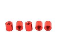 sourcing map 5 Pcs M3 x 5mm Rond Aluminium Colonne Alliage Entretoise Espacement Boîte Fixation pour Quadcopter Rouge