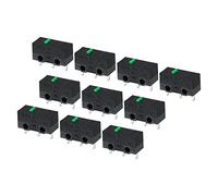 sourcing map 5 Pcs Souris Micro Changer Vert Basculer Arbre Noir
