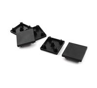 sourcing map 5 pièces 40 mm x 40 mm carré noir Cover Cap Profil aluminium Extrusion fin