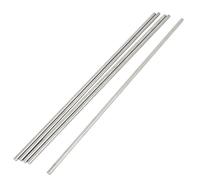 sourcing map 5 pièces Tige Acier 3mm x 190mm en acier inoxydable rondes essieux barres pour RC avion