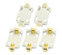 sourcing map 5 Surface Surface Mounted Devices Blanc Pile Bouton CR2032 Support de Douille