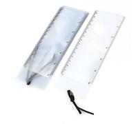sourcing map 5 x Ajouter aux Favoris Lentille Fresnel Loupe Règle Loupe 3x